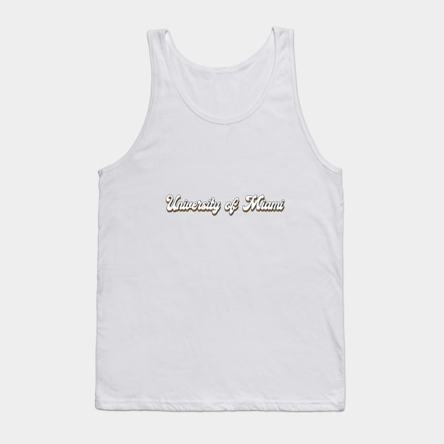 Miami retro lettering Tank Top by Rpadnis